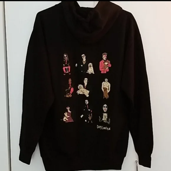 Dog Limited Rockers with Puppies Hoodie Size Medium EUC - Picture 8 of 13